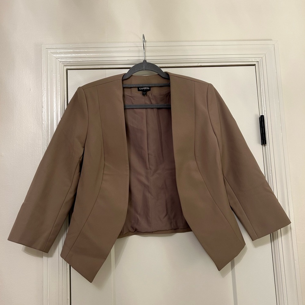 Lafayette 148 New York Tan Women's Blazer